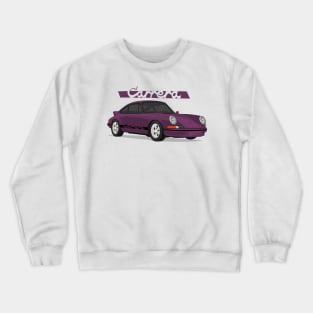 supercar 911 carrera rs turbo 1972 violet Crewneck Sweatshirt